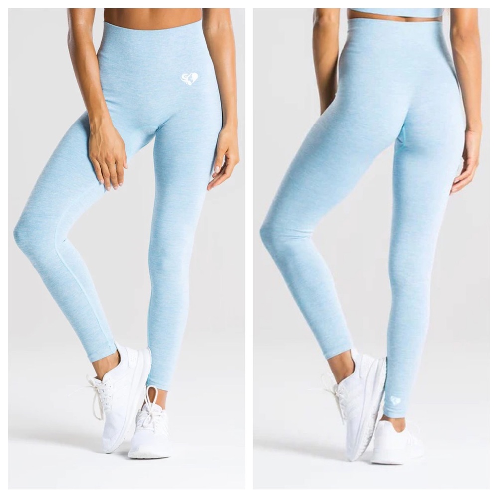 women’s best move leggings in blue marl